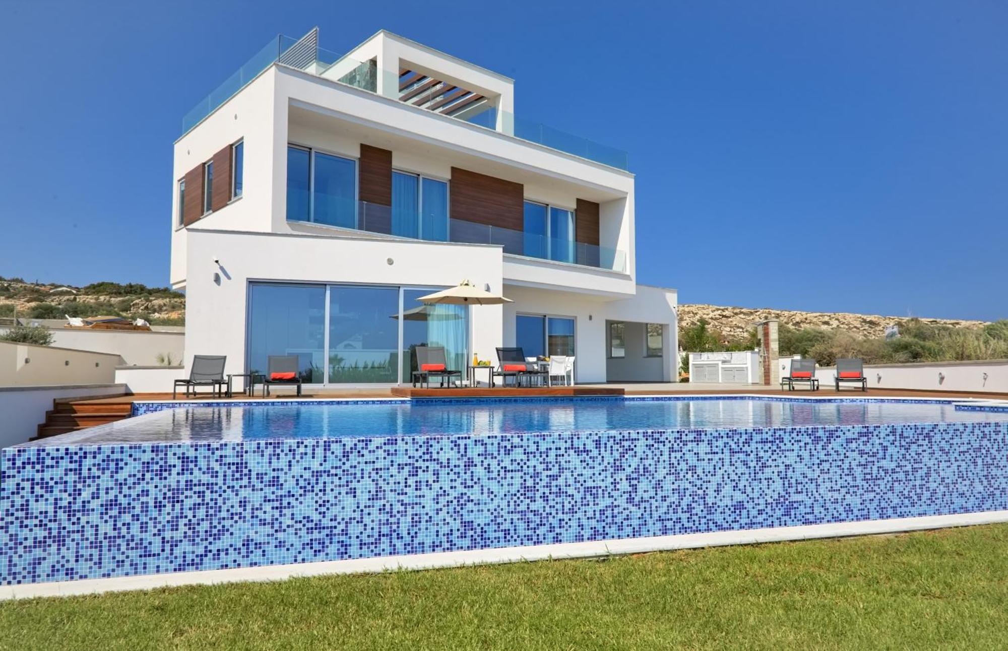 Beachfront Luxury Villa Idania 圣纳帕 外观 照片