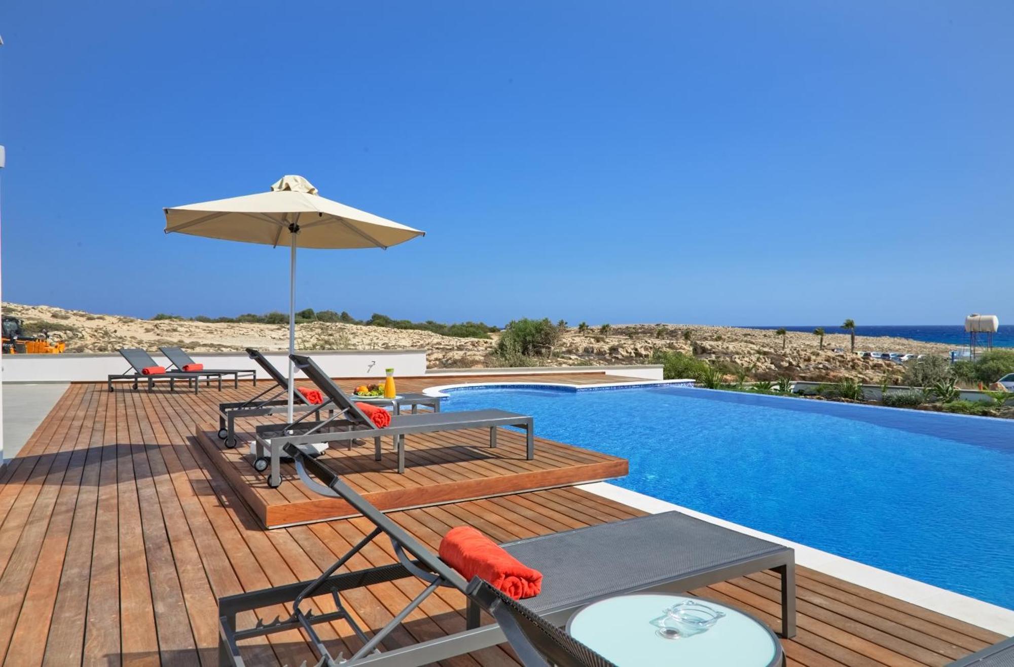 Beachfront Luxury Villa Idania 圣纳帕 外观 照片