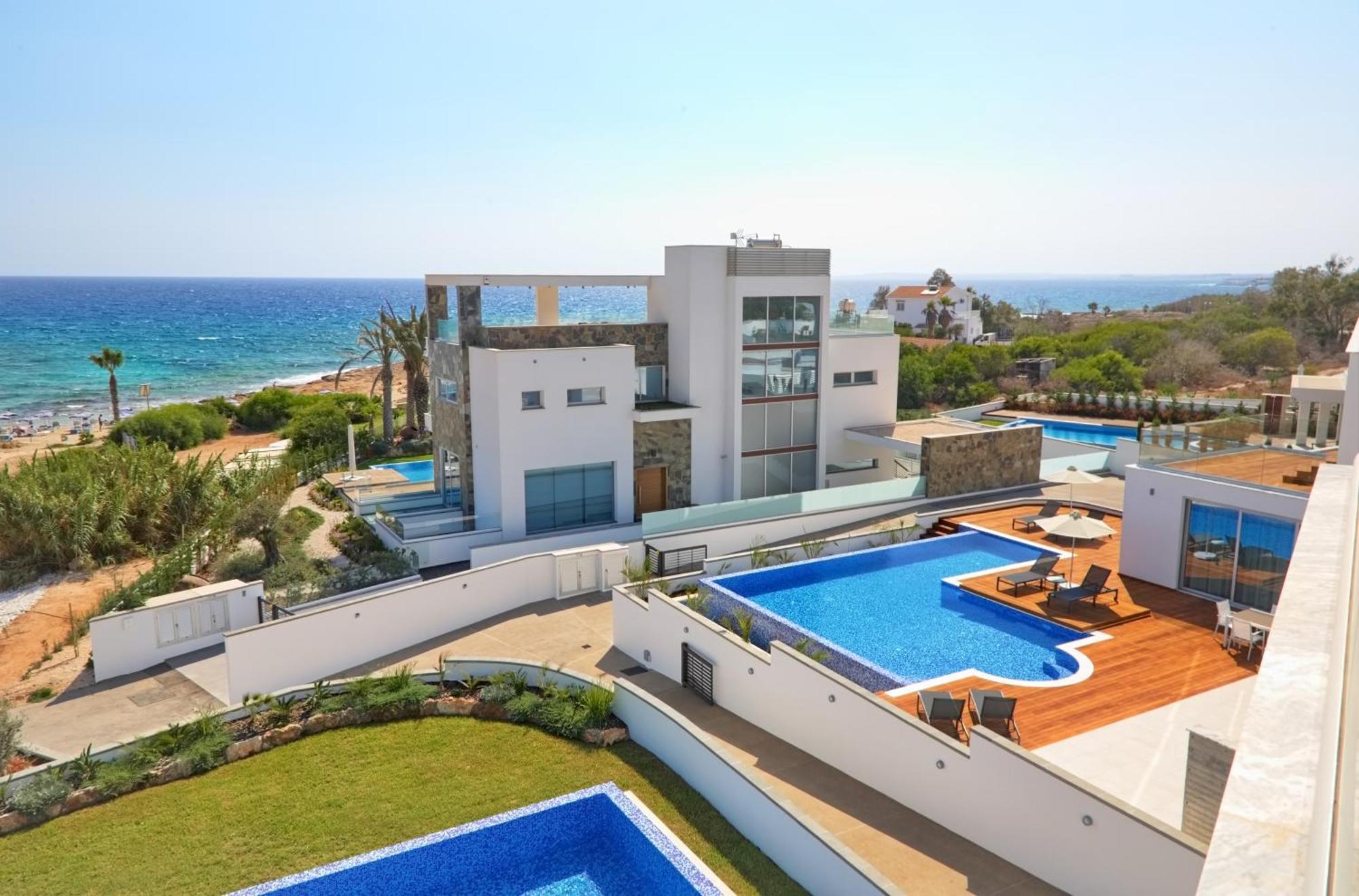 Beachfront Luxury Villa Idania 圣纳帕 外观 照片