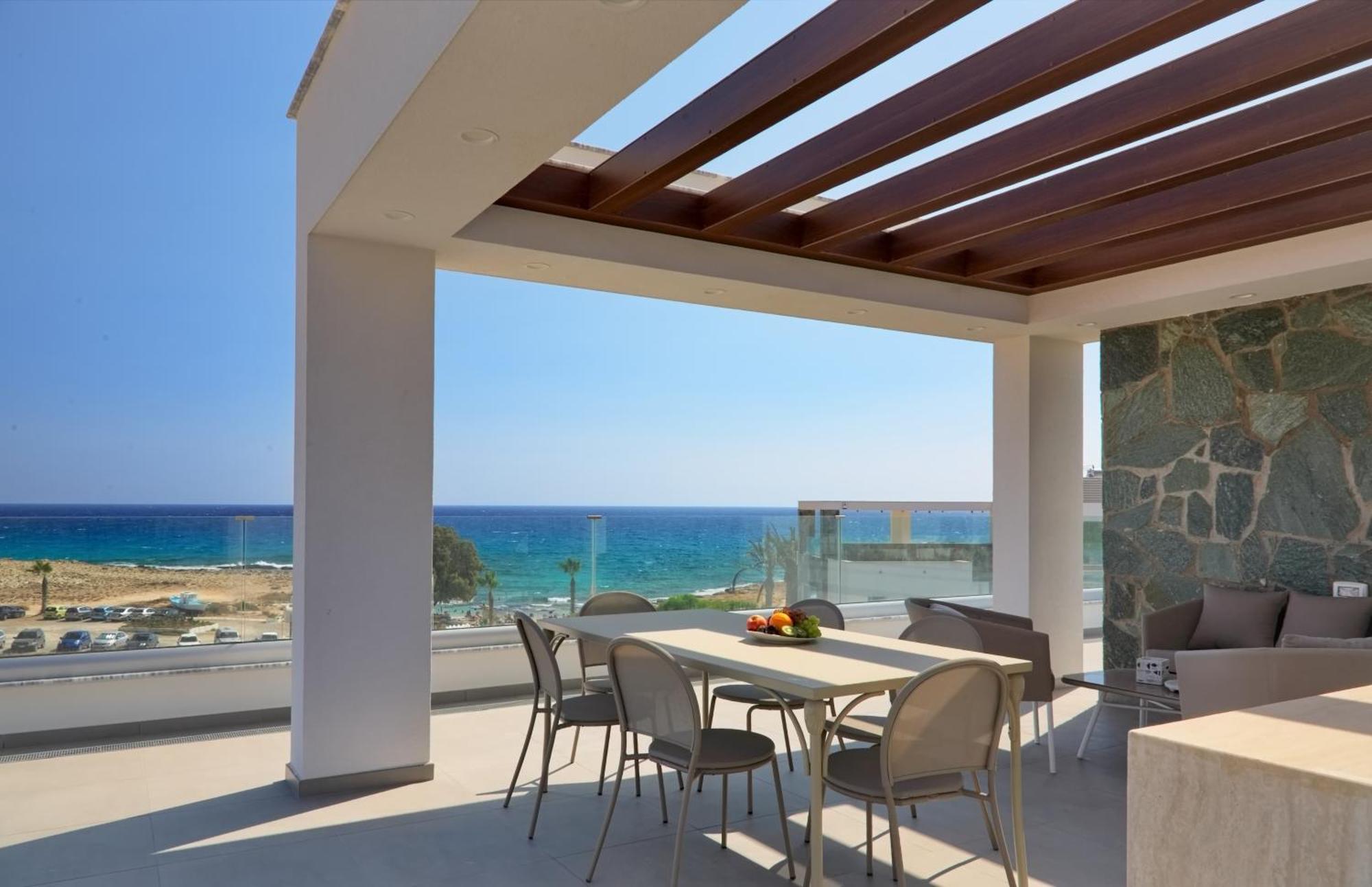 Beachfront Luxury Villa Idania 圣纳帕 外观 照片