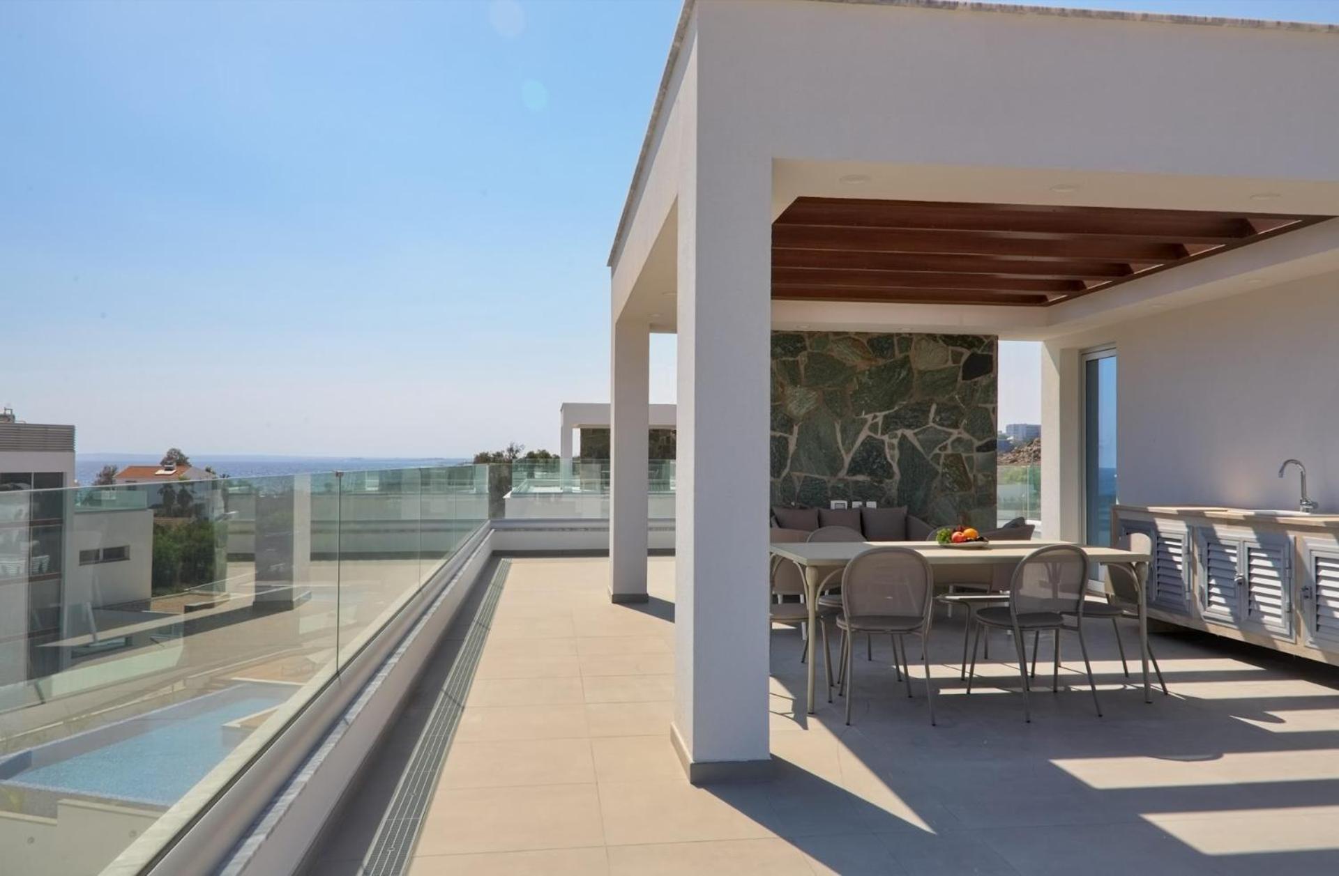 Beachfront Luxury Villa Idania 圣纳帕 外观 照片