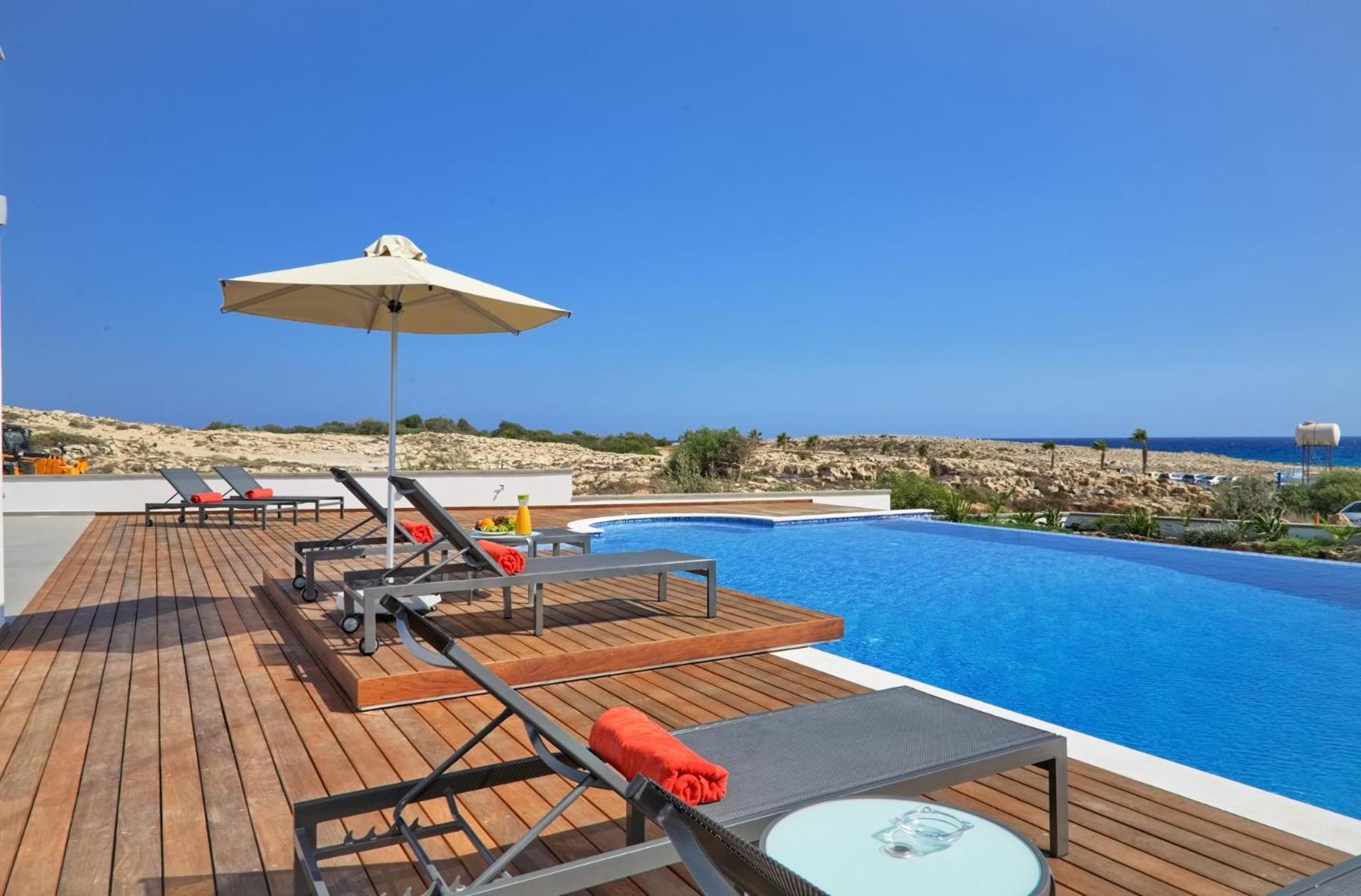 Beachfront Luxury Villa Idania 圣纳帕 外观 照片